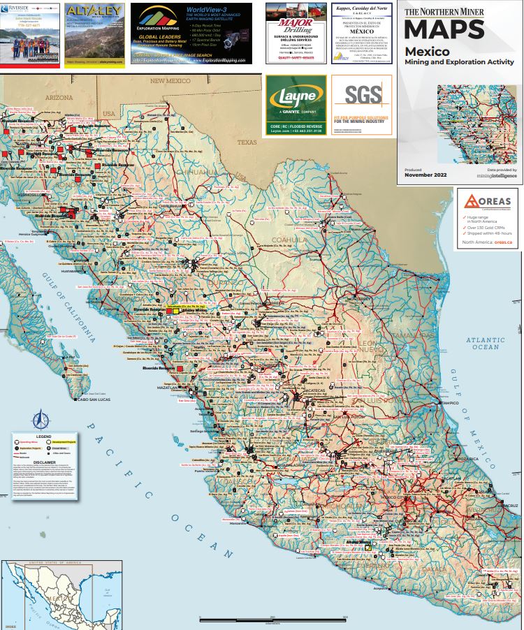 Mexico Mining Map