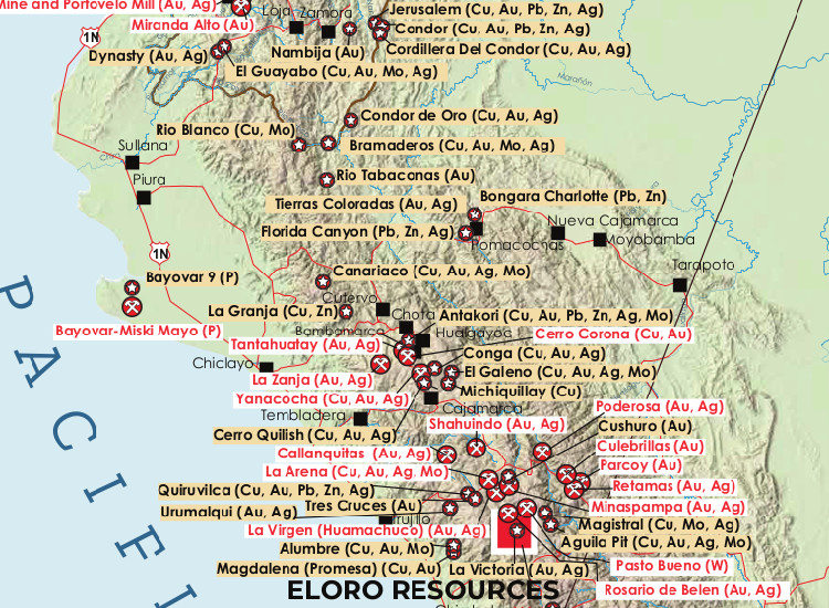 South America Mining Map